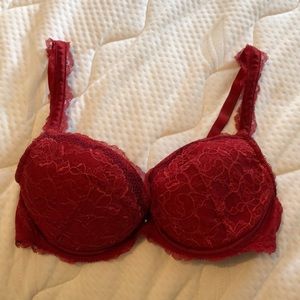 Beautiful red lace bra